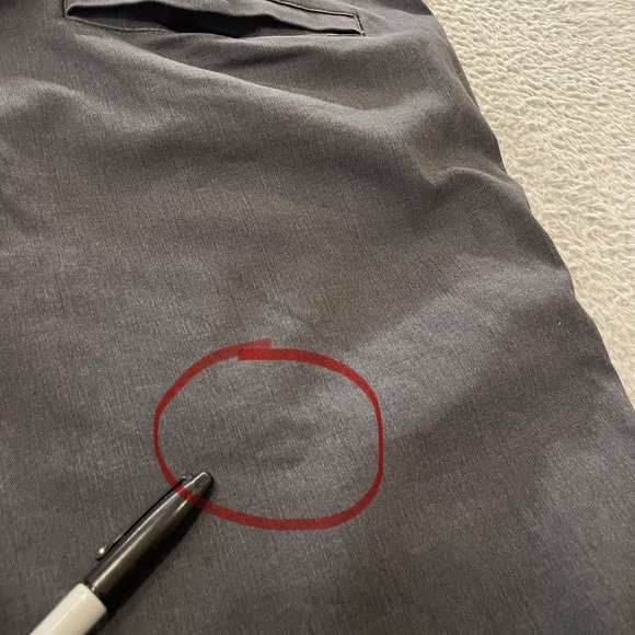 Lululemon Commission Pants Mens 35x30 Gray Chino Slim Fit Cotton Blend LM5AC0S - Picture 12 of 16